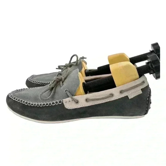 Cole haan grand OS mens driving flats 11 multicolored suede boatshoes loafers main image 10